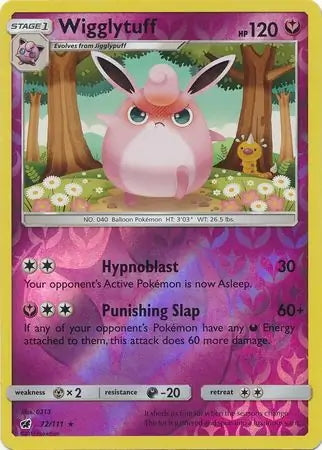 Crimson Invasion Wigglytuff #72/111 reverse holo